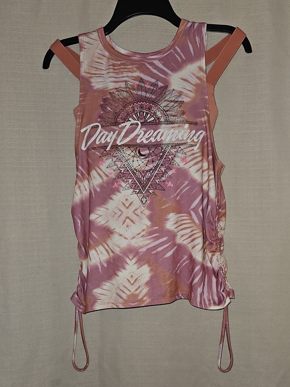 No Boundaries Pink Tie-Dye Daydreaming Tank